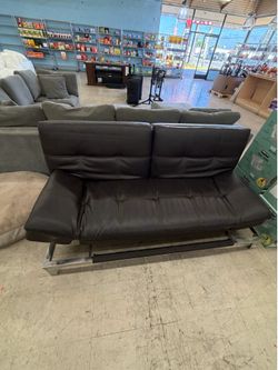Leather lounger sofa