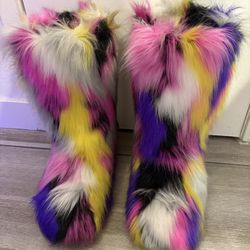 Faux Fur Boots Size 12