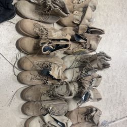 🥾 Men’s Military Boots – Size 7W & 8W – Multiple Pairs! 🥾 💰 $40 each OBO – Bundle Deal Available!