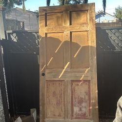 36”x80” Inch six panel front door can deliver and install too for a small fee