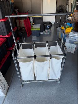 Laundry cart and organizer