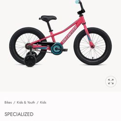 Specialized Riprock Coaster 16 - 16” Kids Bike With Removable Training Wheels - Great Shape!