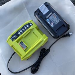 Ryobi Battery and Charger