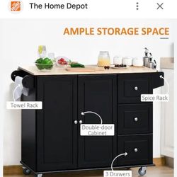 Mobile Kitchen Island 