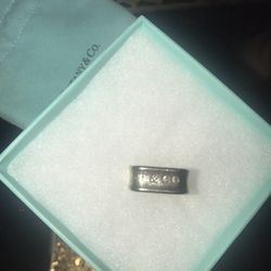 Tiffany & CO signature square ring