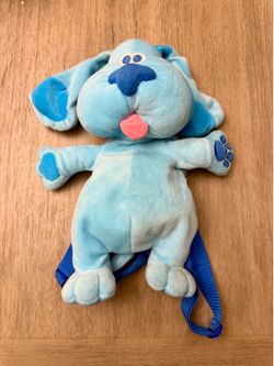 VINTAGE BLUES CLUES DOG PLUSH BACKPACK ADJUSTABLE STRAPS
