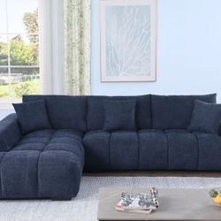 Lounge Style L-shaped Modular Chaise Sectional Sofa Couch