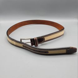  Johnston & Murphy Leather Belt Men's Size 40 Tan & Brown