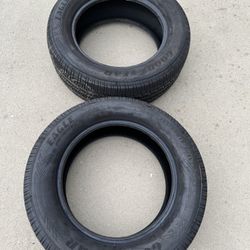 2 — 255/60r18 Good 90% Treads Tires 2023 DOT!