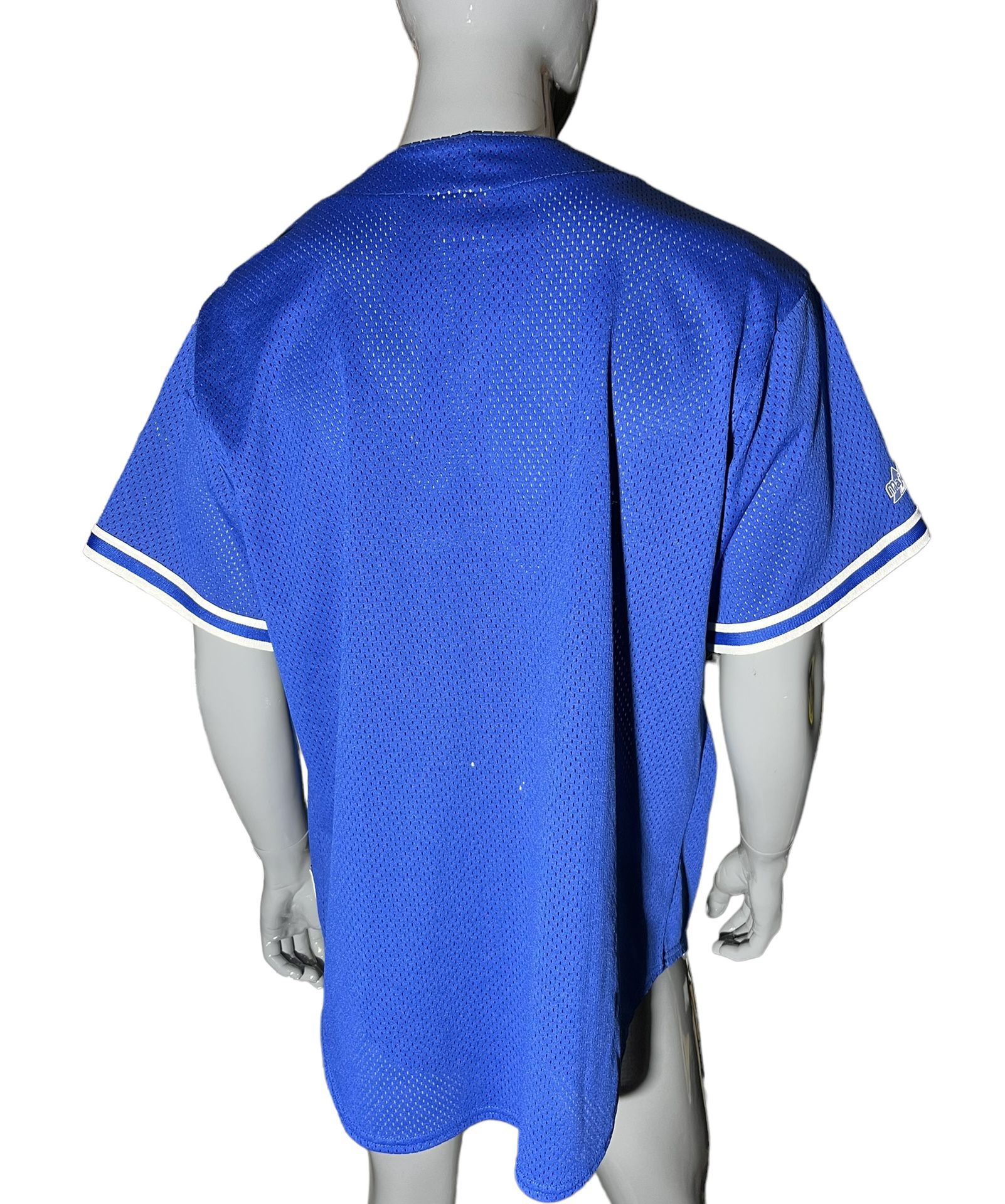 Majestic, Shirts, Vintage Majestic Los Angeles Dodgers Jersey Mens 3xl  Blue White Button La Logo