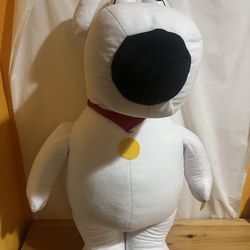 Family Guy Brian Griffin Jumbo Plush Fox TV White Plush with Tag $100 Meet Up In Irving @dfwgoods