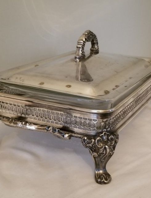Vintage Silver Plated Casserole With Lid