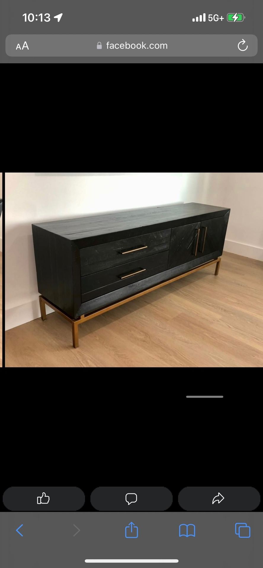 West Elm Alexa Burnished Media console