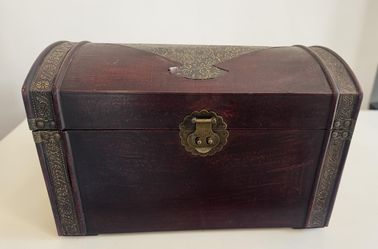 Vintage Style Decorative Wooden Treasure Chest - 20x12x12 ½”