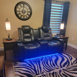 The entire room!!! The reclining sofa  2 wooden tables & 2 lamps