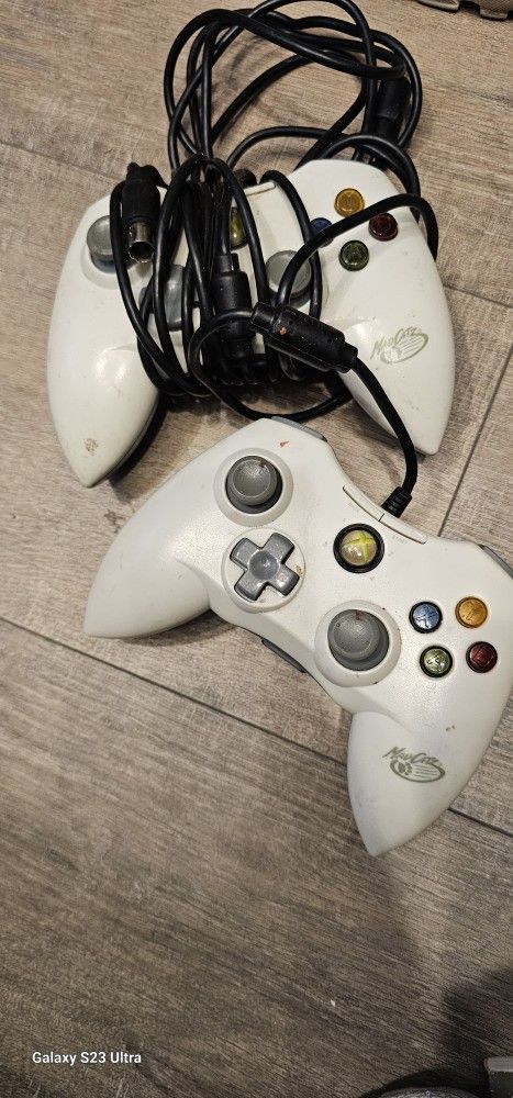 Xbox 360 Mad Catz Joysticks Controller Fair Condition Price For Both Used