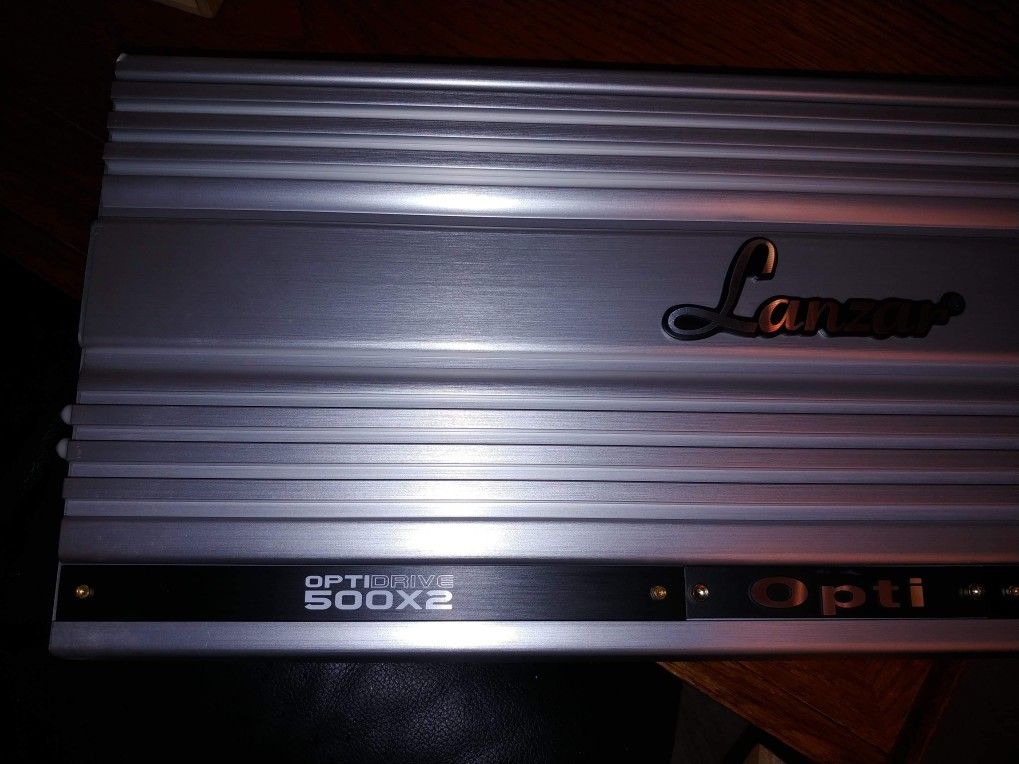 $140 today only! Lanzar Optidrive 500x2 amplifier - brand new, read the ad.