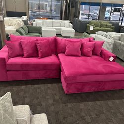 PINK Sectional Sofa 