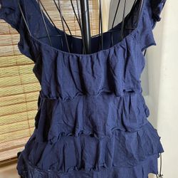 Navy Ladies Halter Top