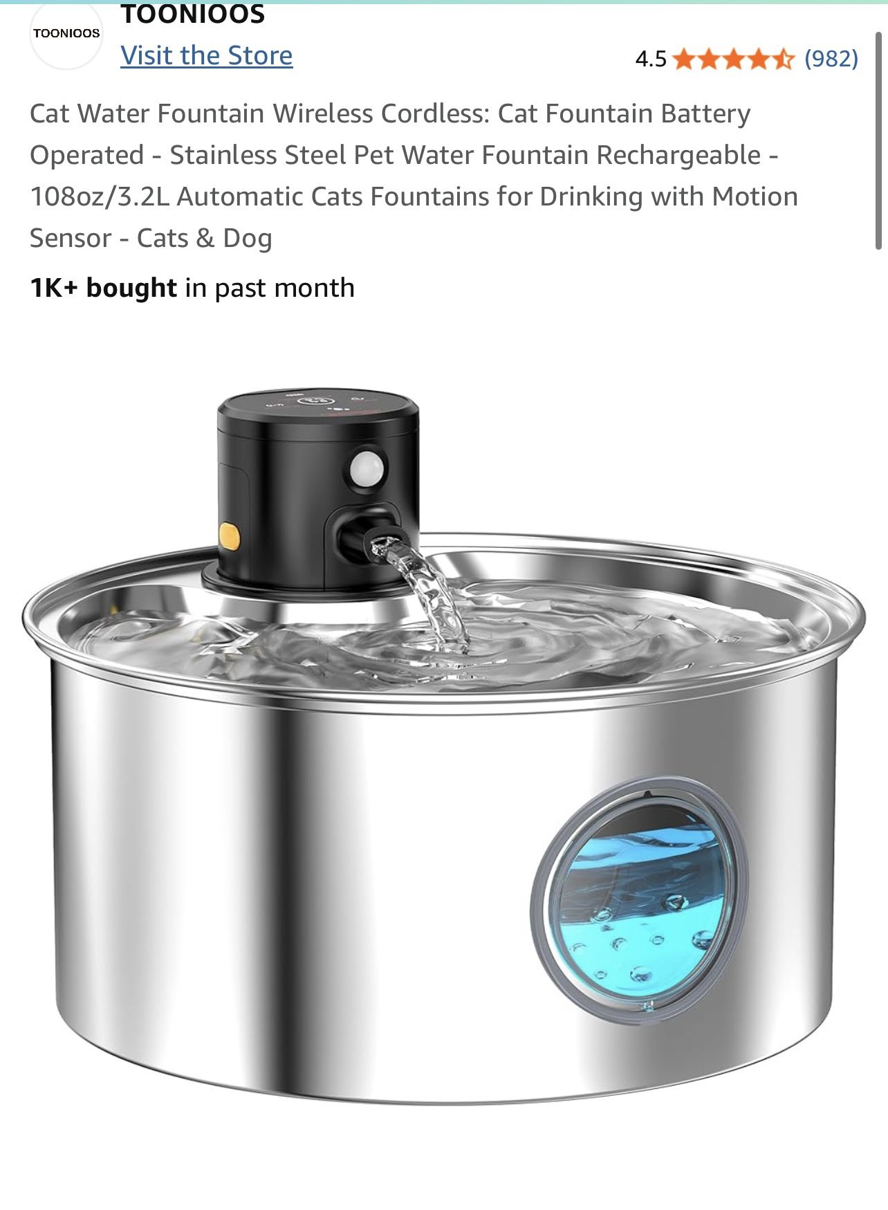 Cat Water Fountain