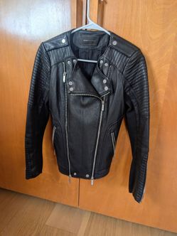 BCBGMAXAZRIA High Quality Leather jacket, women's S