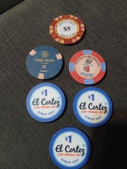 Casino Chips Excellent Condition