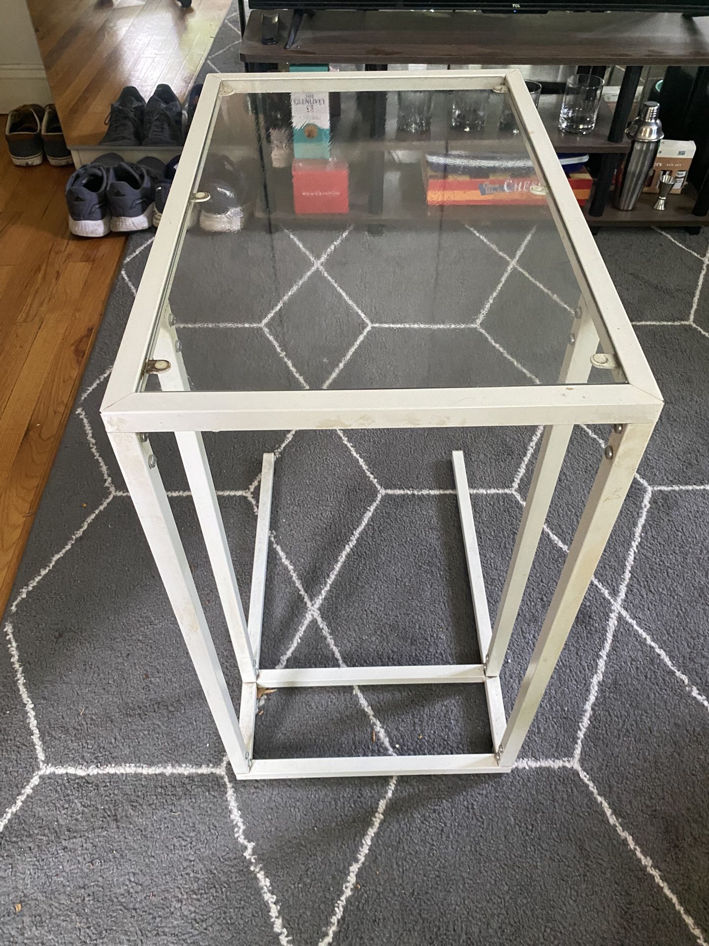 Glass Side Table / Night Stand