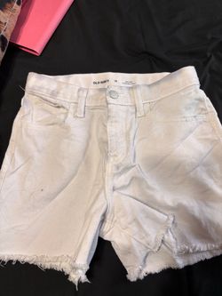 Old Navy White Denim Shorts Size 12