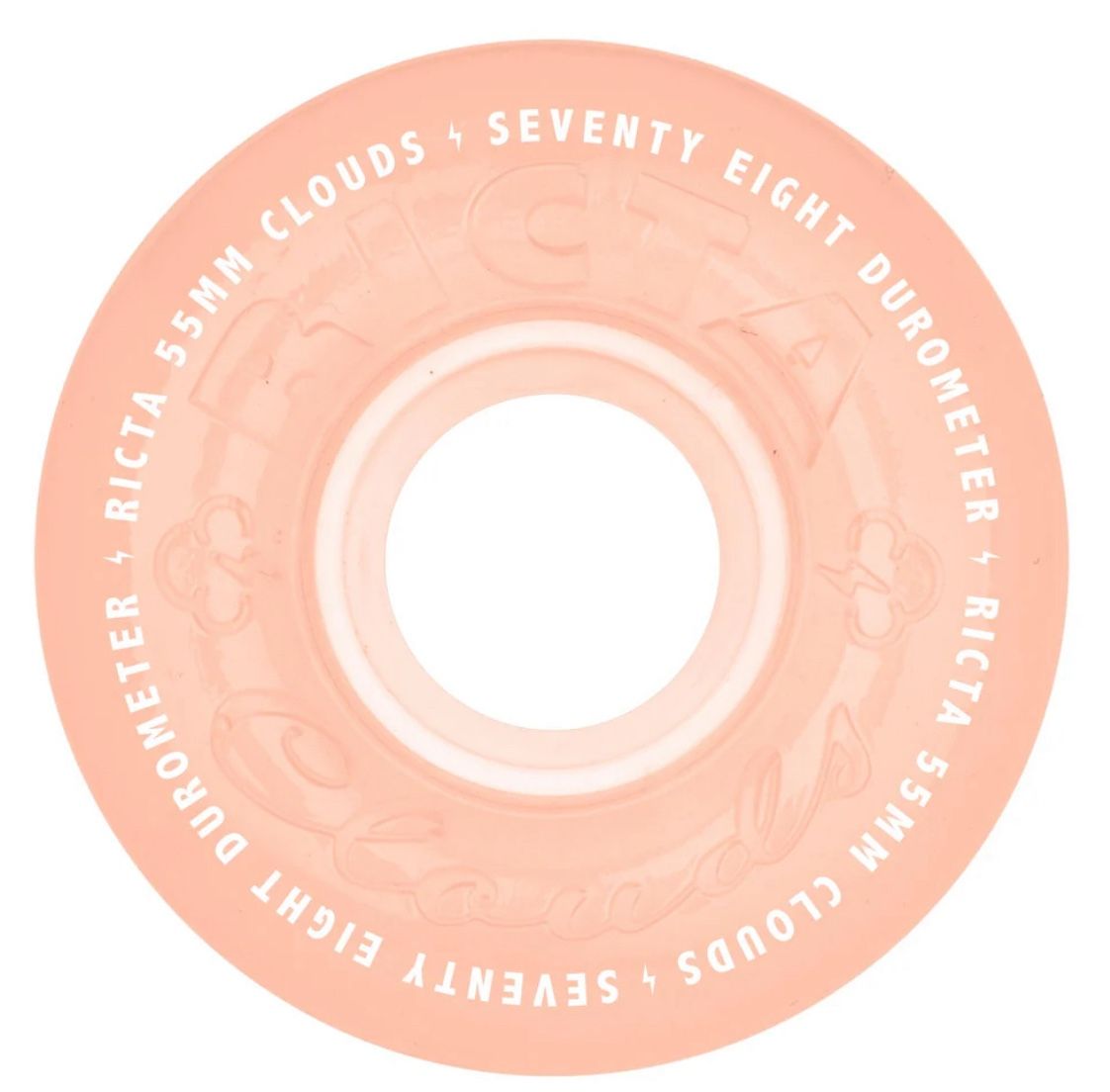 Ricta Clouds 55mm 78a Red Glow In The Dark Skate Wheels