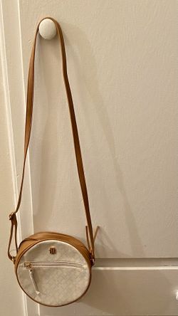 Tommy Hilfiger Gold/ Brown/ Beige Round Purse