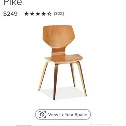Room & Board Wood Chair – Modern Style