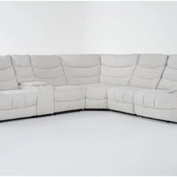 Super comfy and spacious sectional couch with power recliners. 