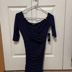 Lulus Mini Bodycon Dress Royal Blue in Size Small