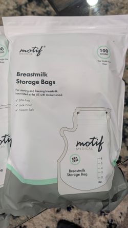 Breastmilk storage bags