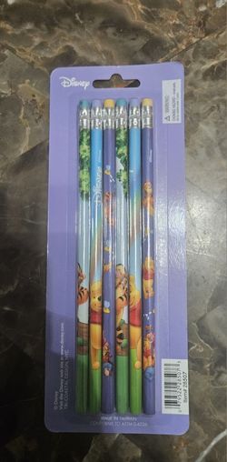 New! Vintage Winnie the Pooh Lead Pencils Wood Sealed Disney