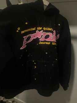 p*nk spider hoodie
