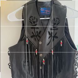 Women Leather Vest