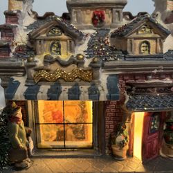Christmas Village Lights Up ! Vintage 