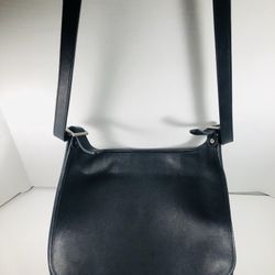 Coach Shoulder Leather Hand Bag - Black