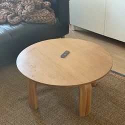 Round Wooden Coffee Table