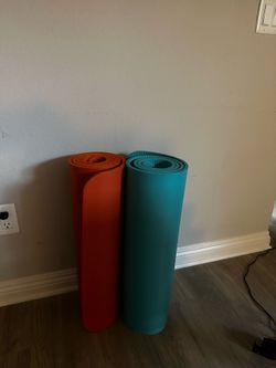 2 High Quality Yoga Mats (Thick Cushion)