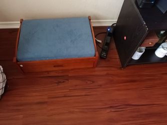 Wood dog bed it's like a captain bed but for a dog