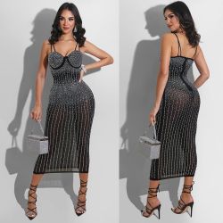 RHINESTONE PARTY DRESS