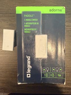 2x Legrand Adorne Paddle 1-Module Wall Switch