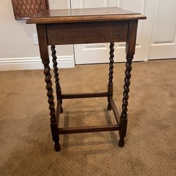 Barley Twist  Antique Side Table  19th Century 