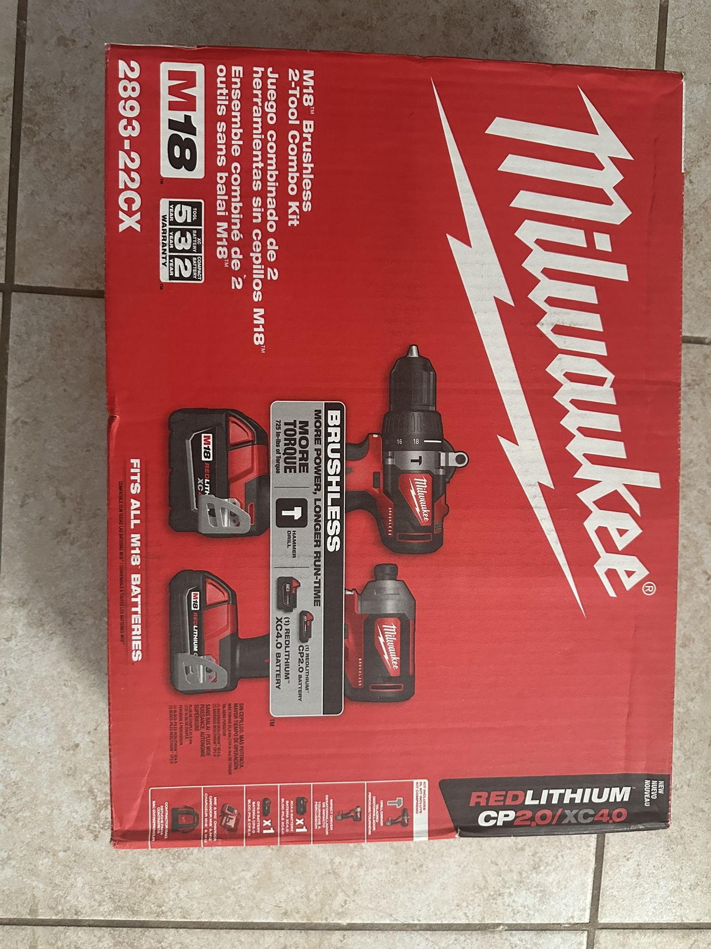 Milwaukee M-18 Drill Combo