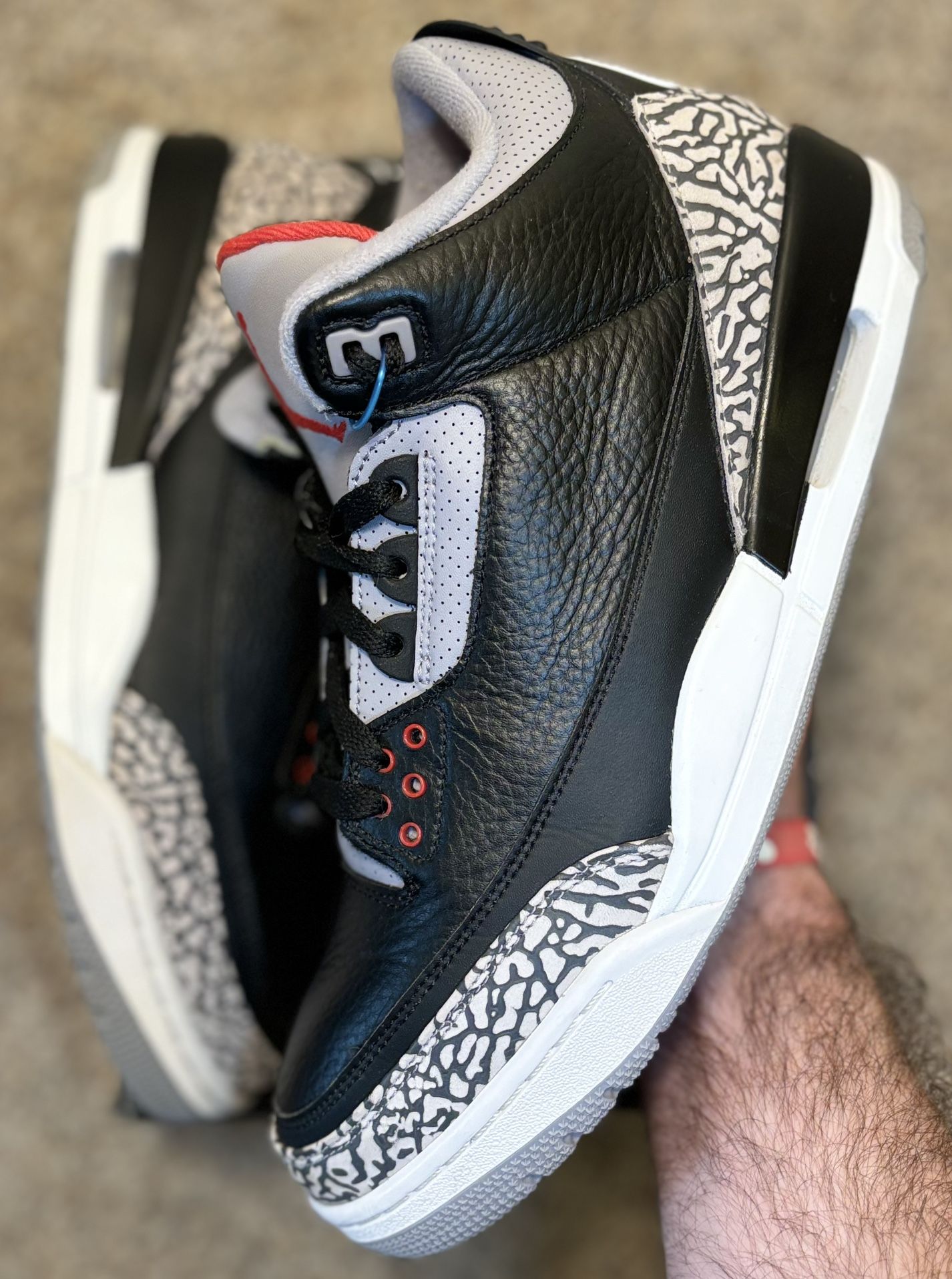 Air Jordan 3 Retro Black Cement 2018 Size 11.5 