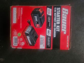 Bauer 20V 5Ah Battery and Charger Starter Kit