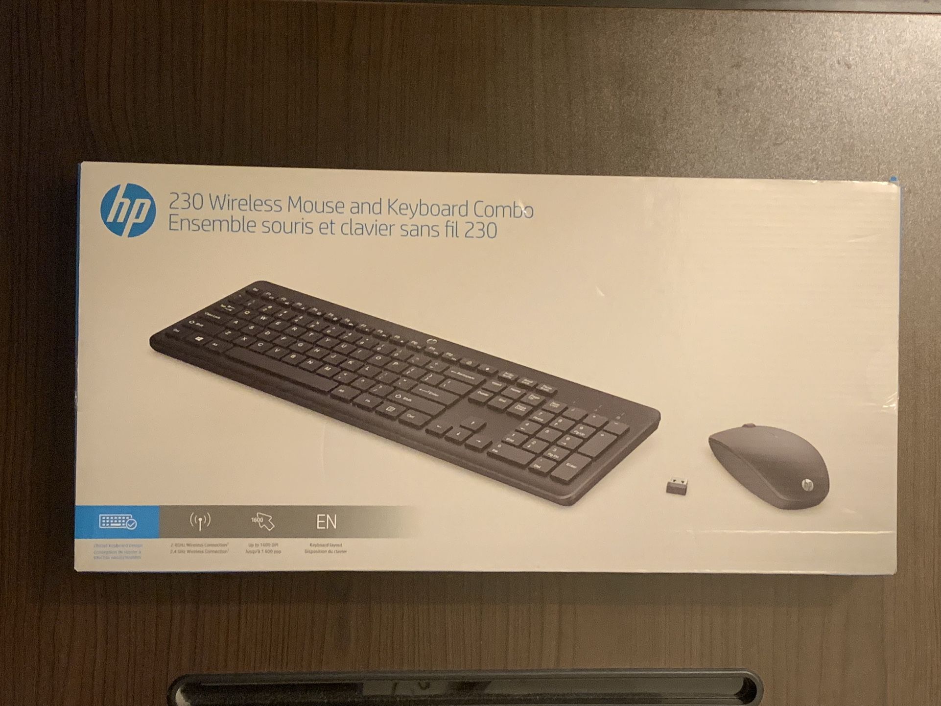 HP Wireless Keyboard and Mouse Combo - Full Size Membrane Chiclet Style Keyboard, 3-Zone Layout, 2.4GHz Wireless Connection, Compatible with PC, Mac