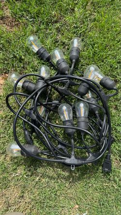 outdoor patio string lights